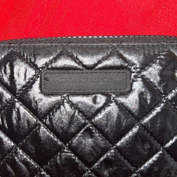 Macbeth Collection Black Quilted Zip-Around Wallet - Picture 8 of 8